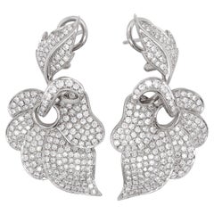 Fine 2.95 Carat Diamond Chandelier Earrings
