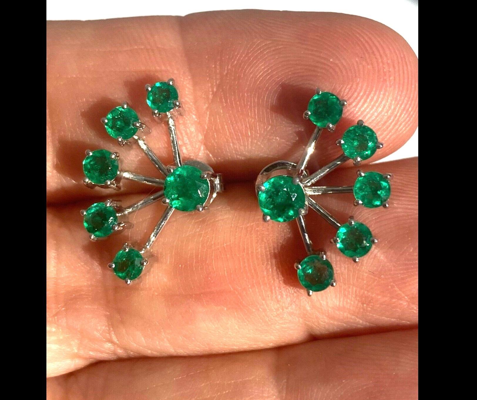 colombian emeralds earrings