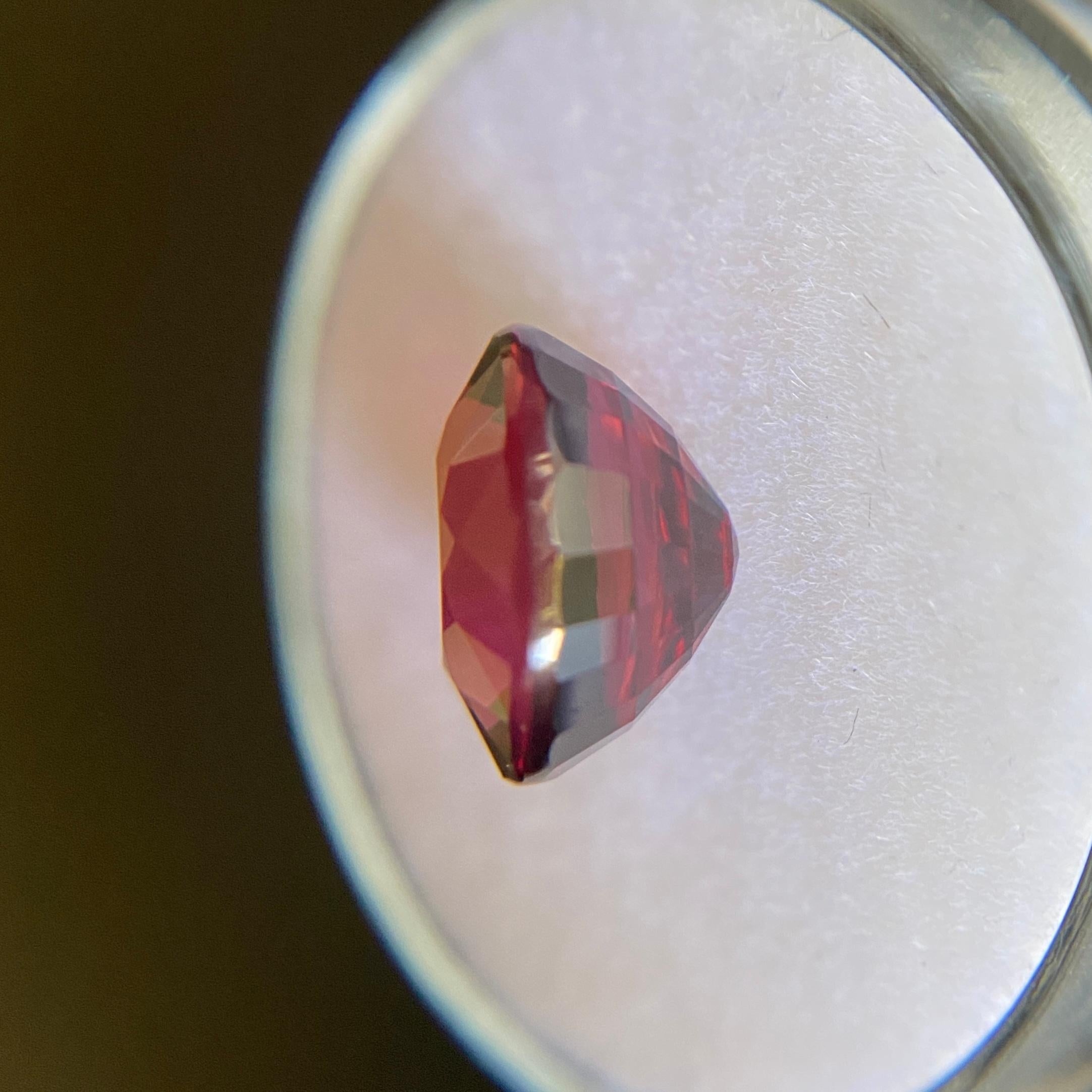 Fine 5.02ct Vivid Purple Red Rhodolite Garnet Oval Cut Loose Rare Gem 2