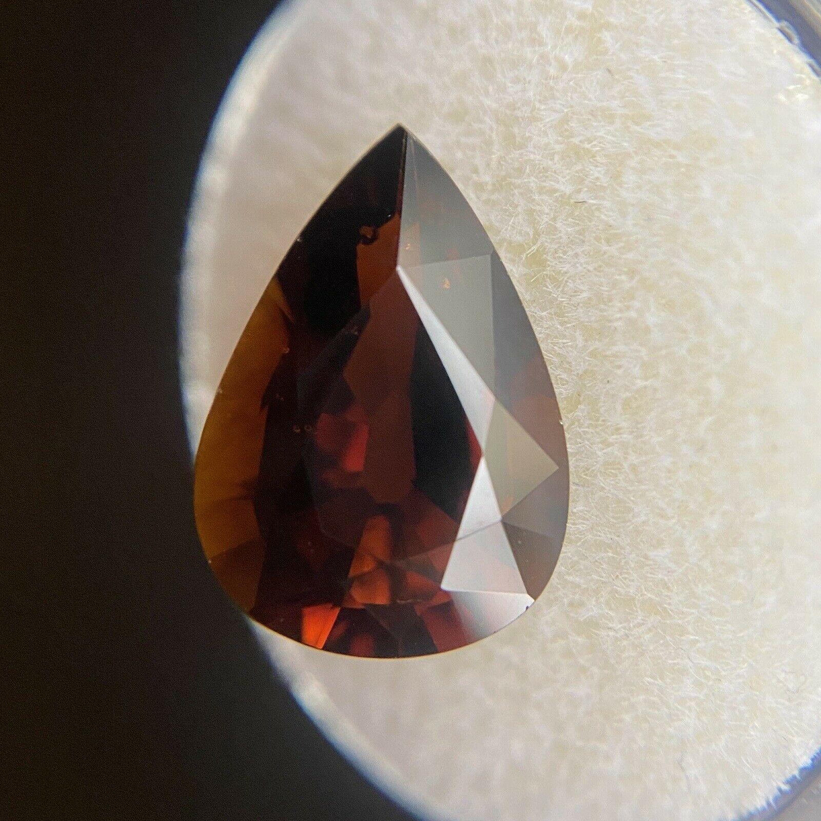 deep orange gemstone