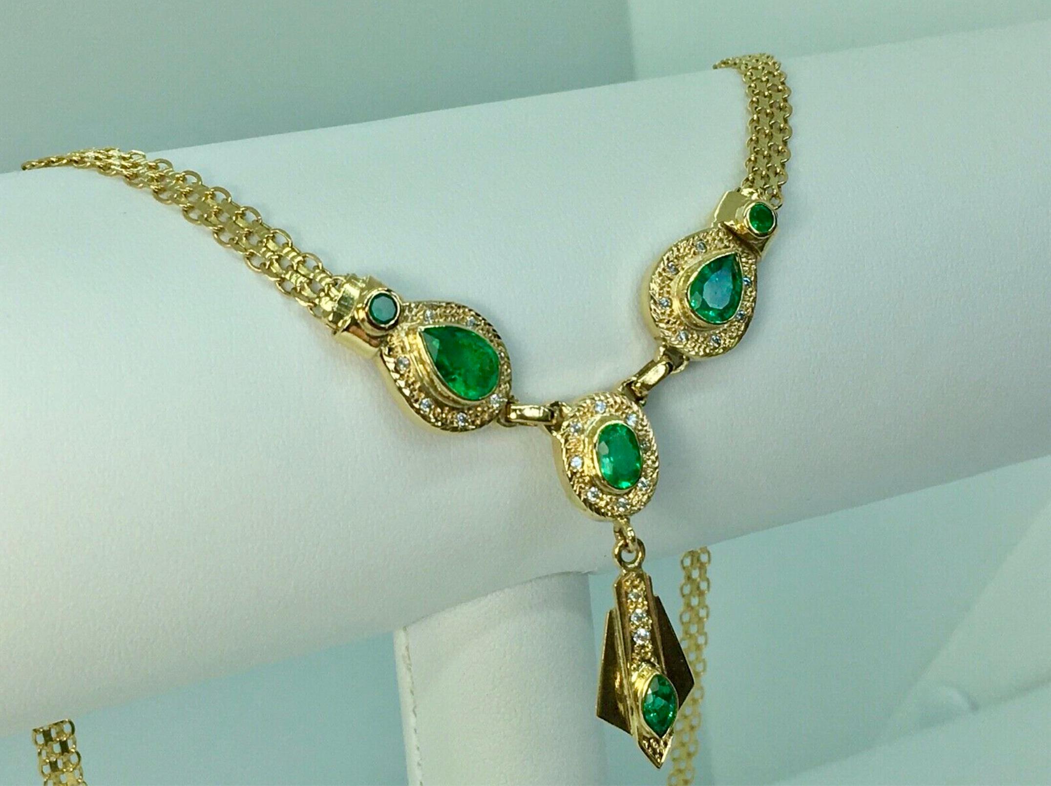 emerald necklace design