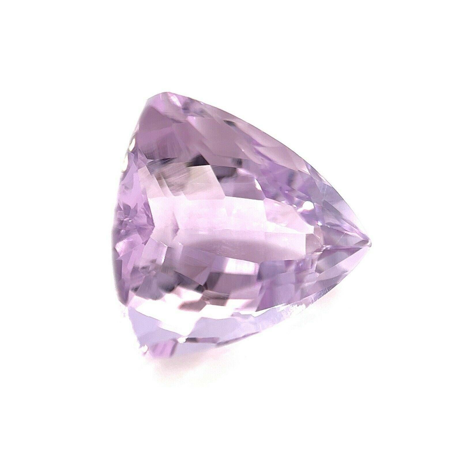 9,35 Karat Rose De France Lila Amethyst Trillion Dreiecksschliff Edelstein (Trillionschliff)