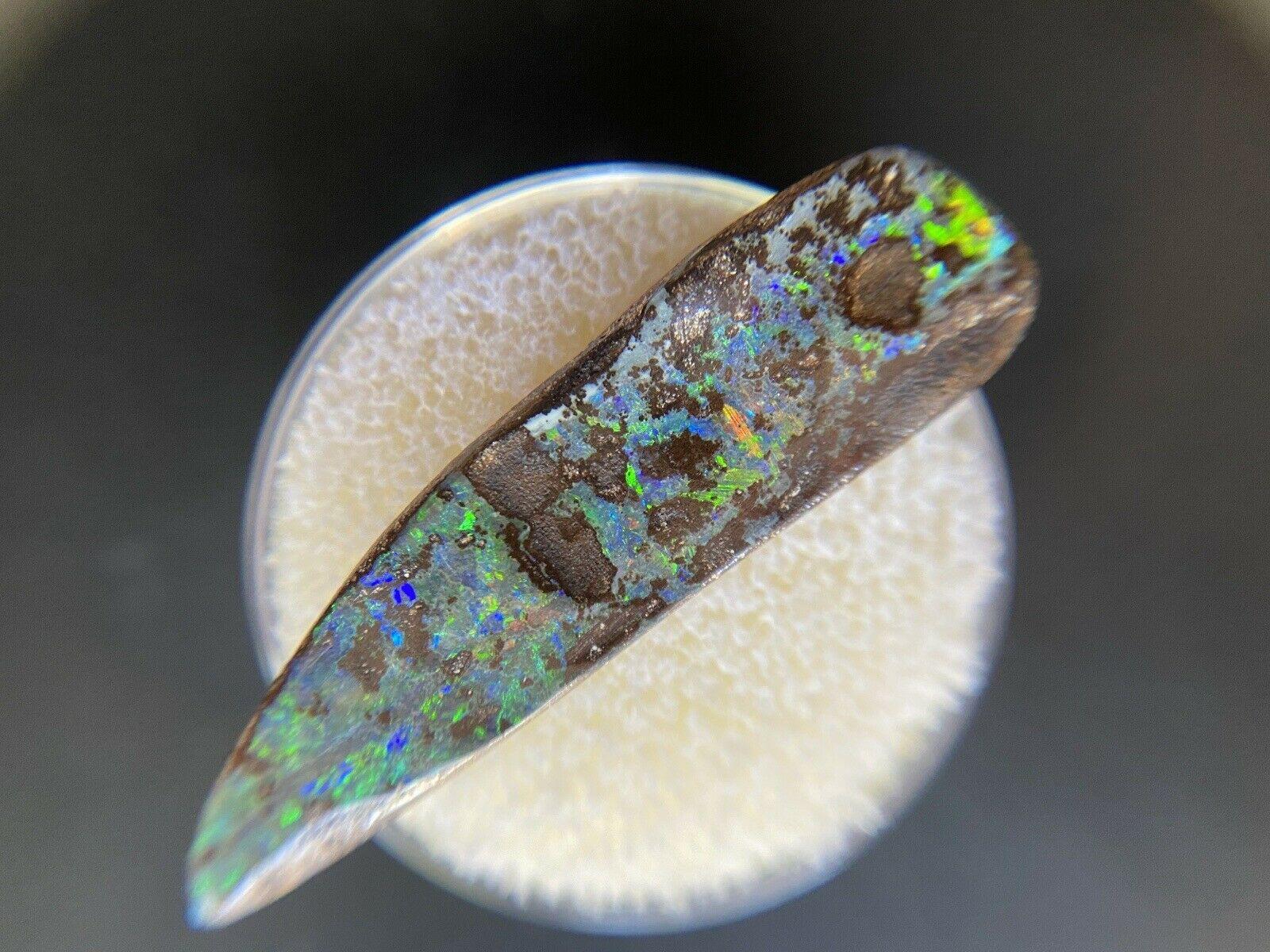 Fine 9.89ct Australian Freeform Boulder Opal Matrix Koroit Specimen For Sale 1
