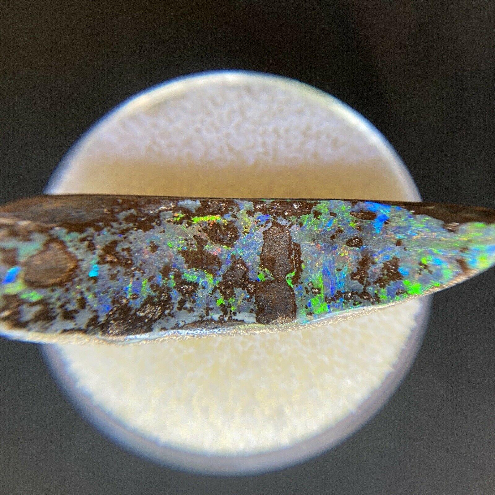 Fine 9.89ct Australian Freeform Boulder Opal Matrix Koroit Specimen For Sale 2