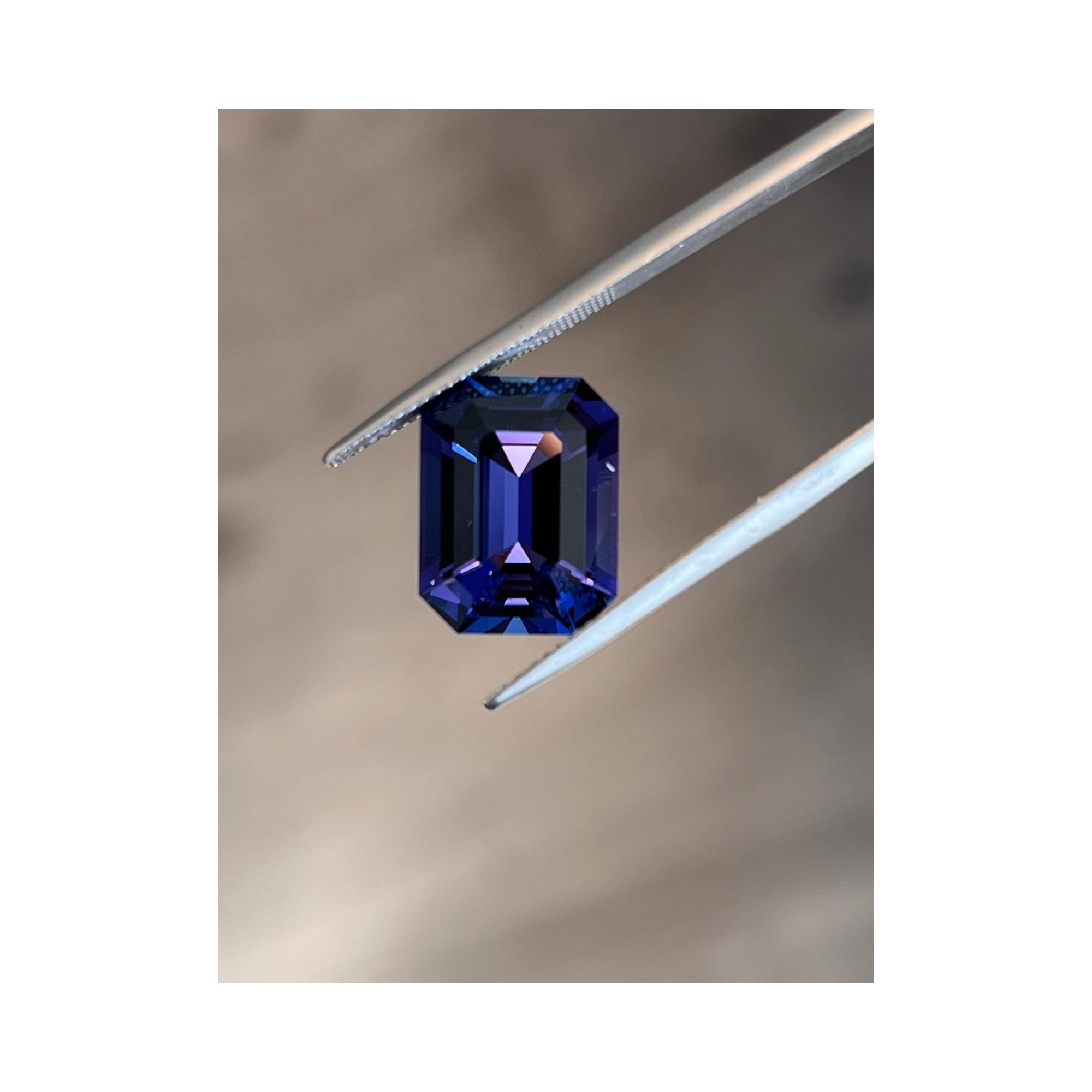 Feiner 9,99-Karat Tansanit Smaragd-Schliff - GIA Loser Edelstein - Merkaba Schmuck im Zustand „Neu“ im Angebot in Beverly Hills, CA