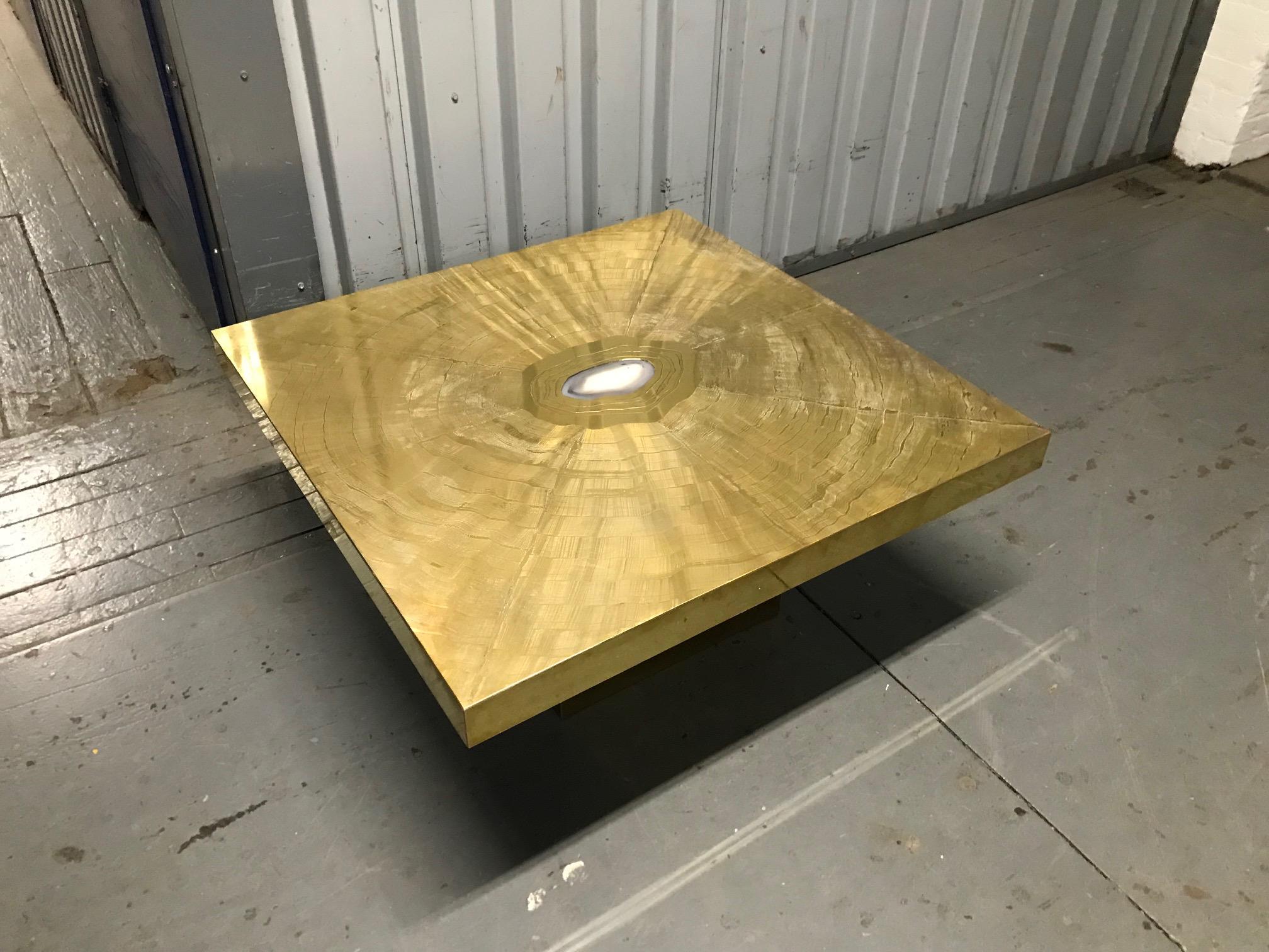 Fine Acid Etched Coffee Table by Lova Creation For Sale 1