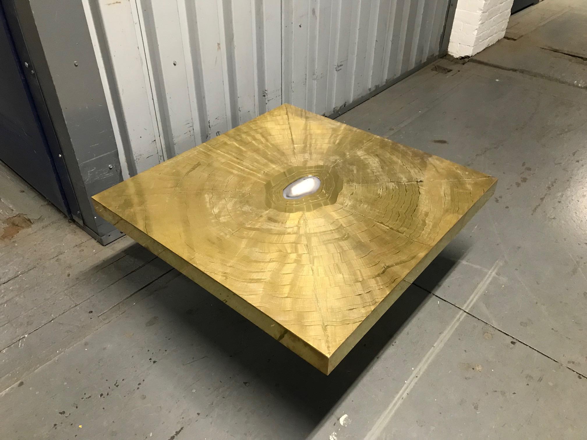 Fine Acid Etched Coffee Table by Lova Creation For Sale 2