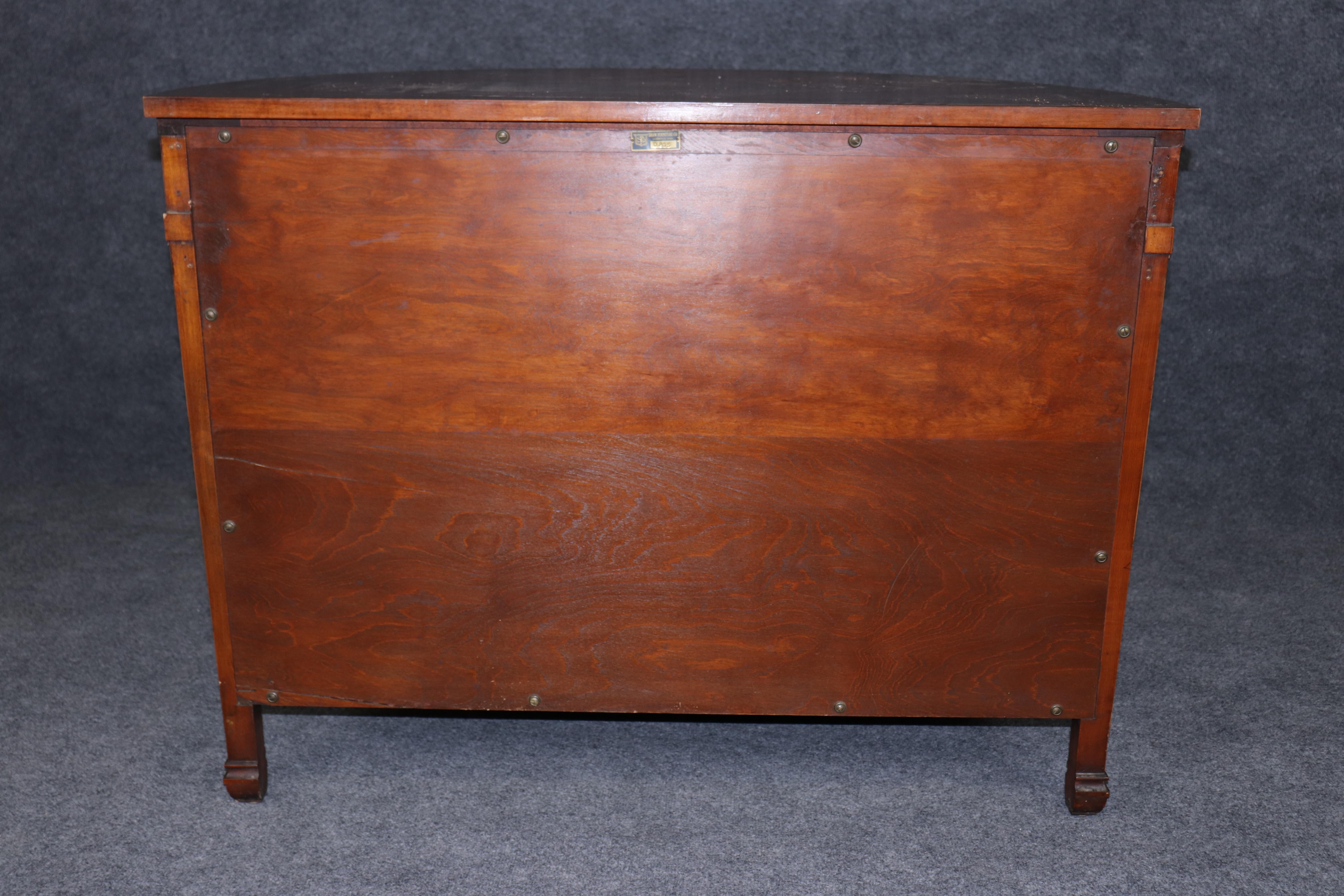 Inizio XX secolo Fine Adams Paint Decorated Satinwood Figural Painted Commode Buffet Server in vendita