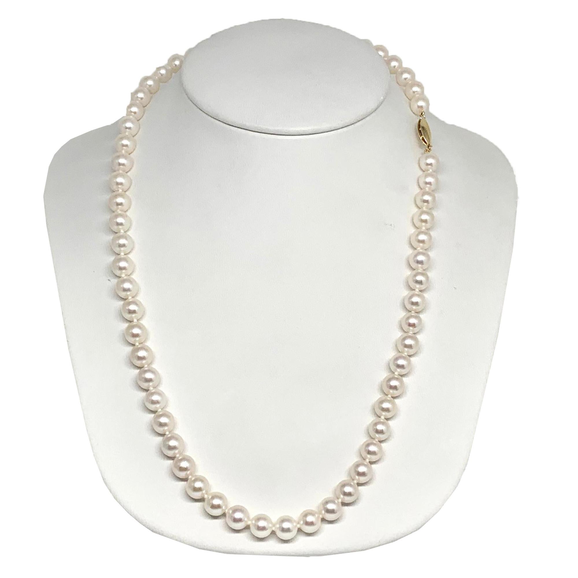 This is a Magnificent and Elegant LARGE 7-6.5 mm 18 inch Saltwater Akoya Pearl Necklace with a 14 KT Solid Gold Clasp which has been certified for $2,950
This is a One of a Kind Unique Custom Made Glamorous Piece of Jewelry!!
Nothing says, “I Love