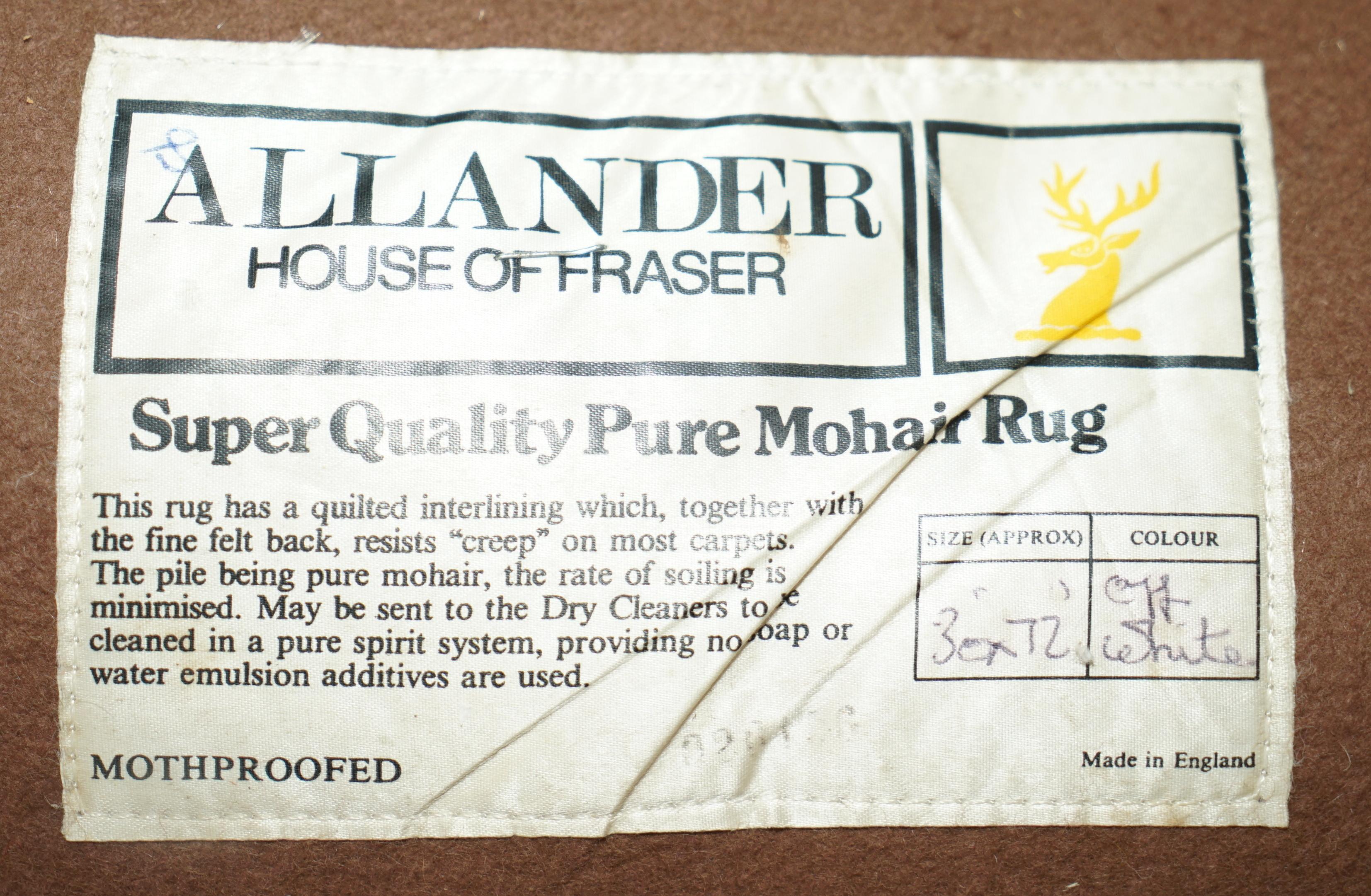 reiner, hochwertiger Mohair-Teppich von Allander für das Wohnzimmer im Angebot 10
