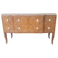 Fine Amboyna and faux-Ivory Commode