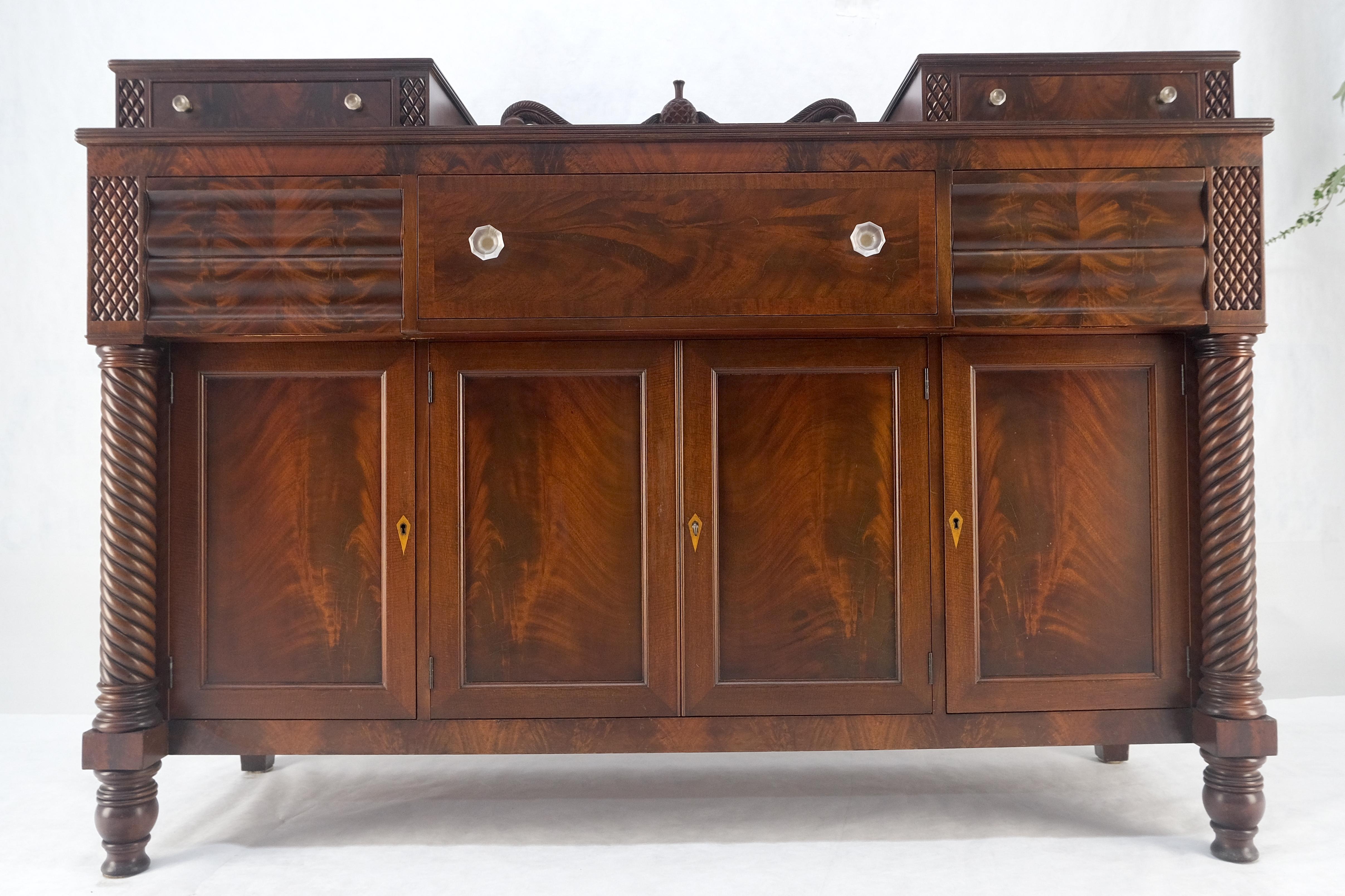 20th Century Fine American Empire Crotch Mahogany 66