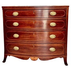 Fine American Federal Baltimore Bow-front Chest of Drawers, c. 1800