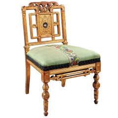 Fine American Giltwood Side Chair, circa 1860