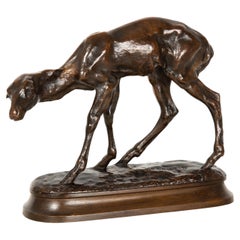 Feine amerikanische Westbronze-Skulptur "Fawn" von Alexander Phimister Proctor