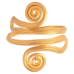 Feiner antiker griechischer 22kt Gold Spiralring 4./5. Jahrhundert v. Chr.