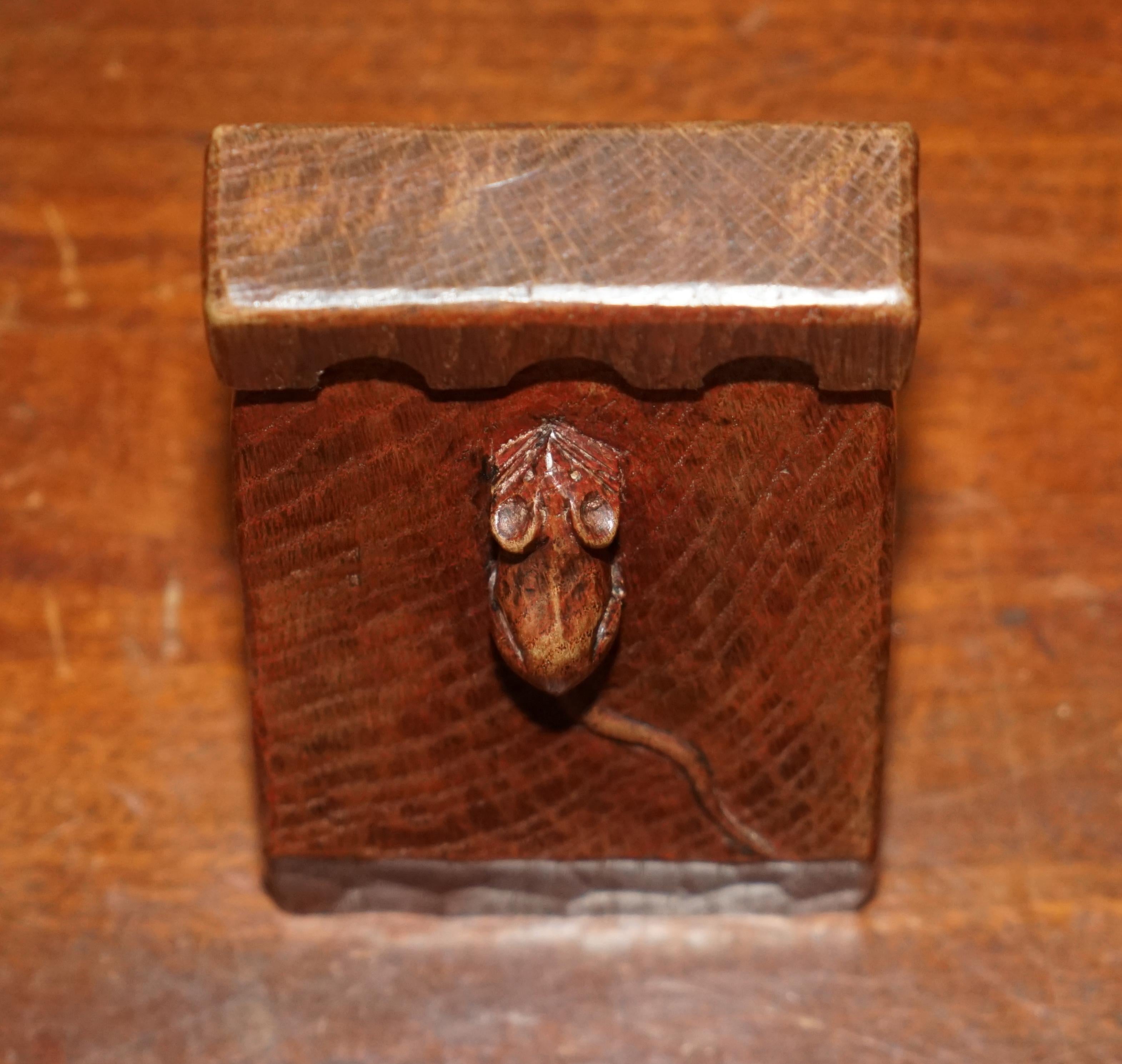 Hand-Crafted Fine and Collectable 1930s Pair of Robert Mouseman Thompson Bookends Must See!