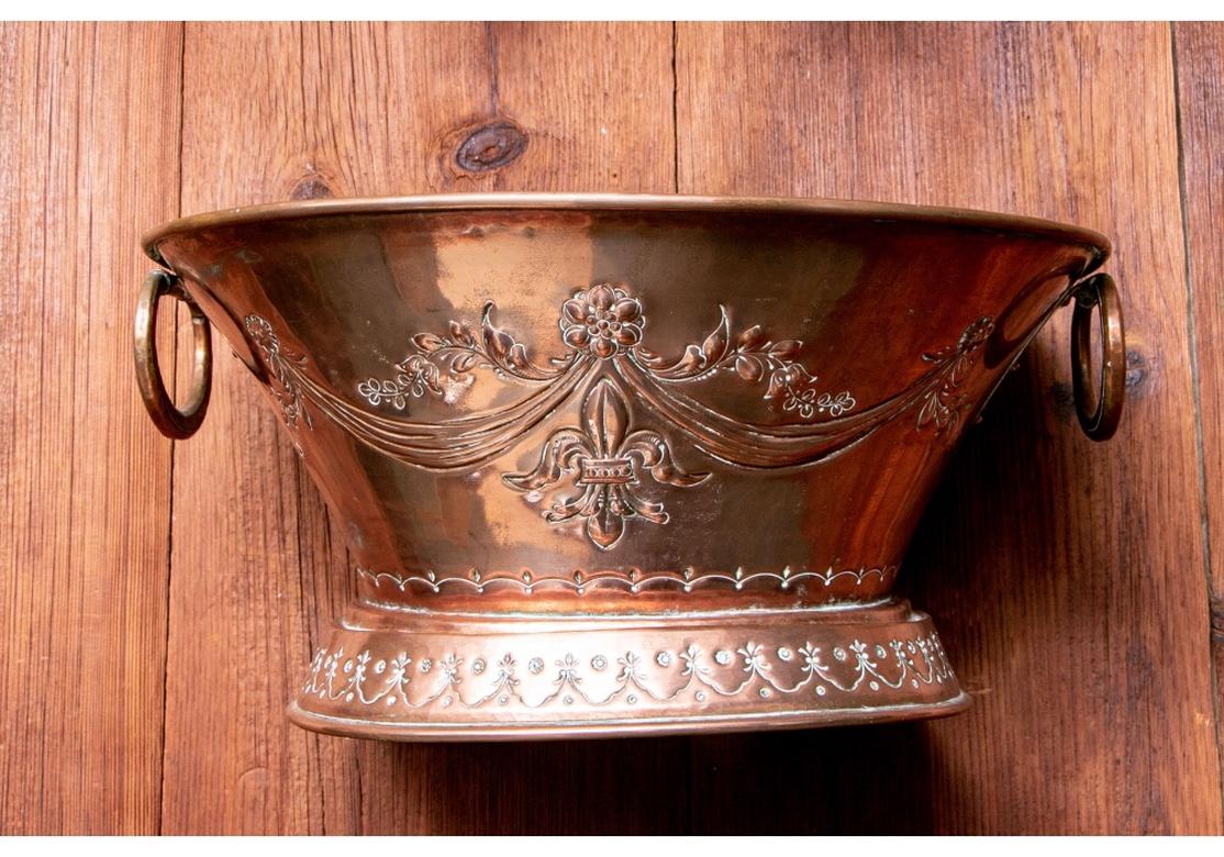 Fine and Decorative 19th Century French Repoussé Copper Lavabo 5