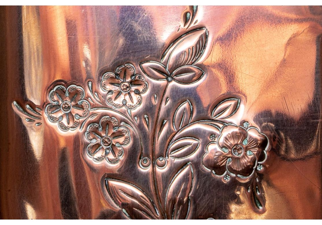 Fine and Decorative 19th Century French Repoussé Copper Lavabo 1