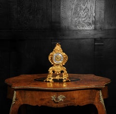 Fine and Early Ormolu Antique French Rococo Clock