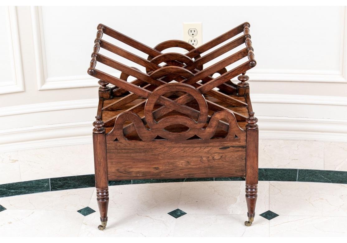 Fine and Elaborte Antique Victorian Rosewood Canterbury For Sale 2