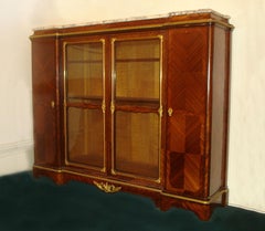 Fine and Grand 19th Century Gilt Bronze Mounted Vitrine/Bookcase By Paul Sormani