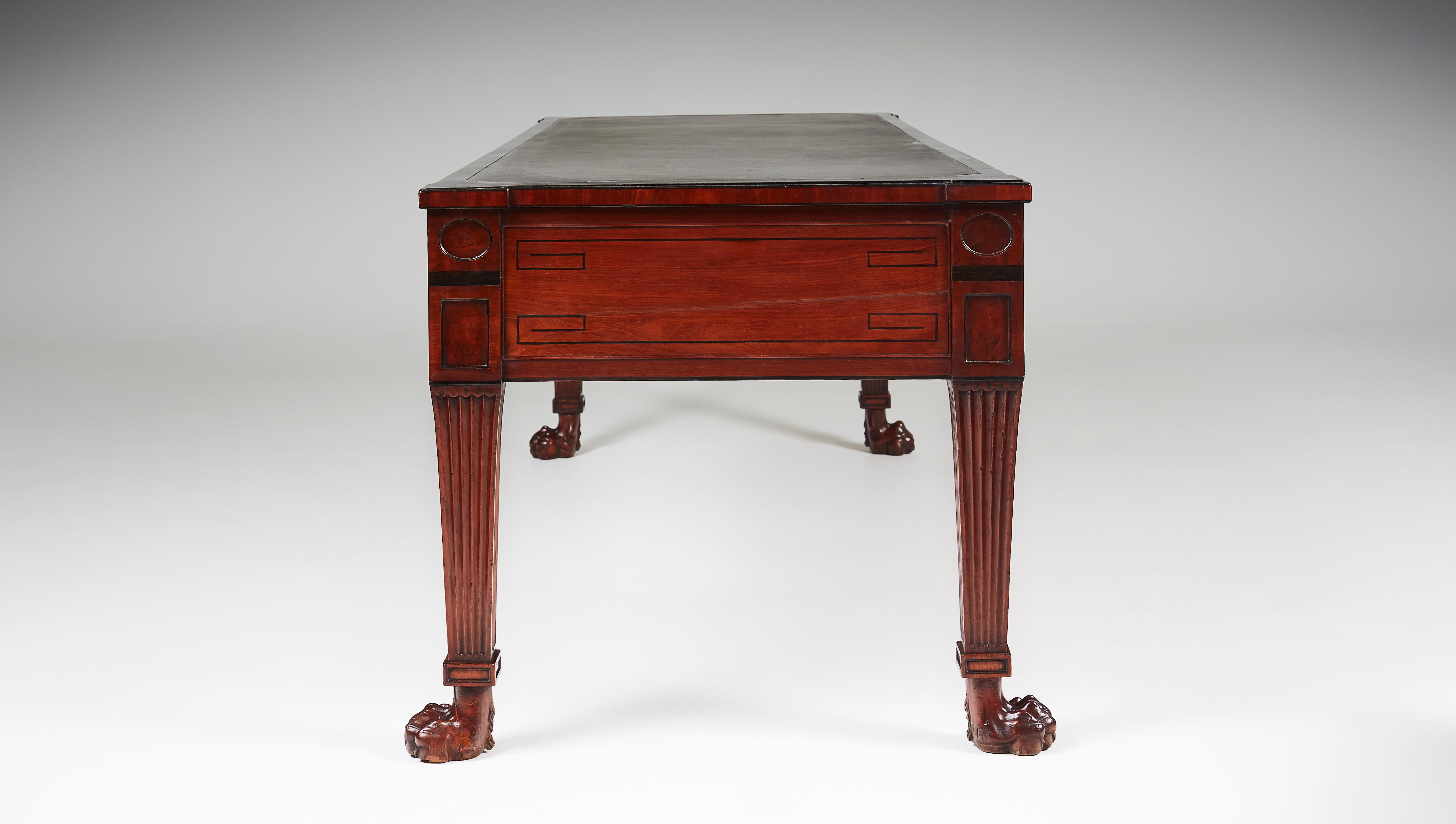 Fine and Impressive Early 19th Century Regency Writing Table from Stobo Castle 1