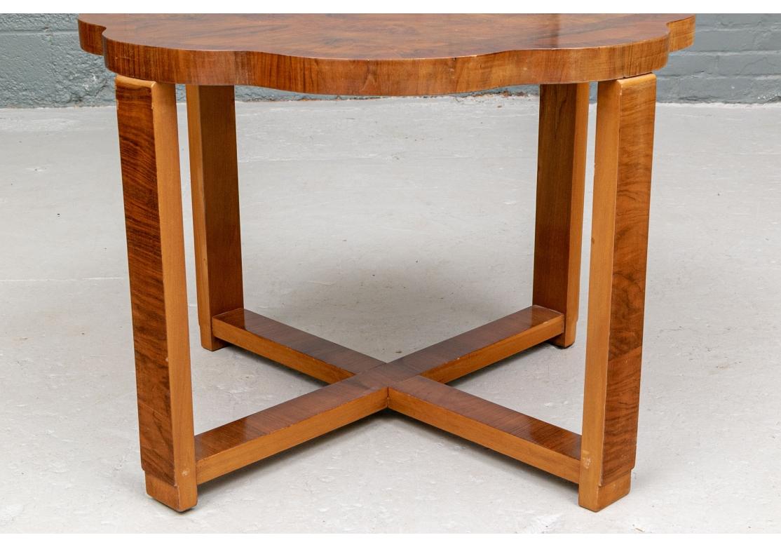 Fine and Intricate French Figured Wood Nesting Tables  In Fair Condition For Sale In Bridgeport, CT
