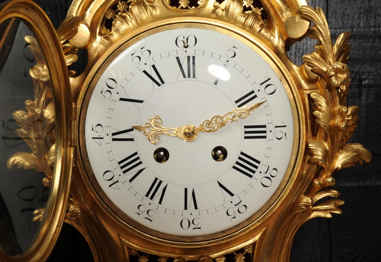 Fine and Large Antique French Ormolu Rococo Clock For Sale 13