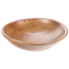 Fine and Large Antique Hand-Turned  Bowl