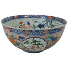 Feine und große Imari-Schale mit Fischdekor:: um 1680:: Genroku-Periode