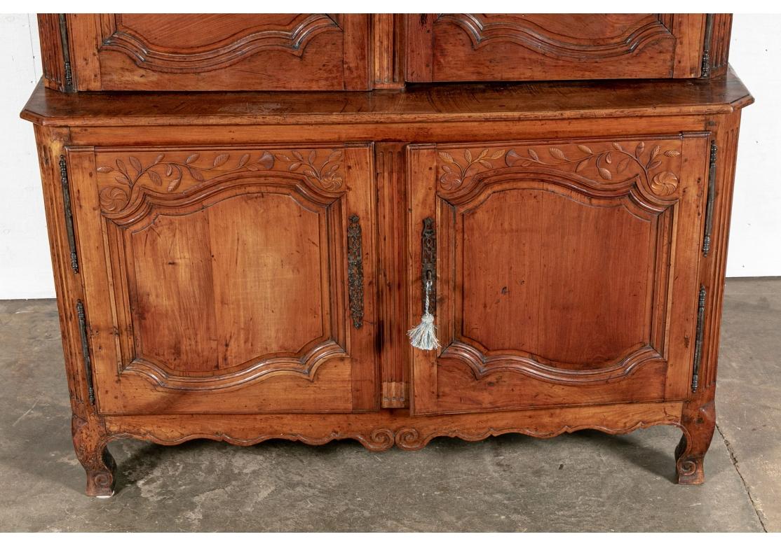 Fine and Massive Antique Country French Buffet A Deux Corps For Sale 12