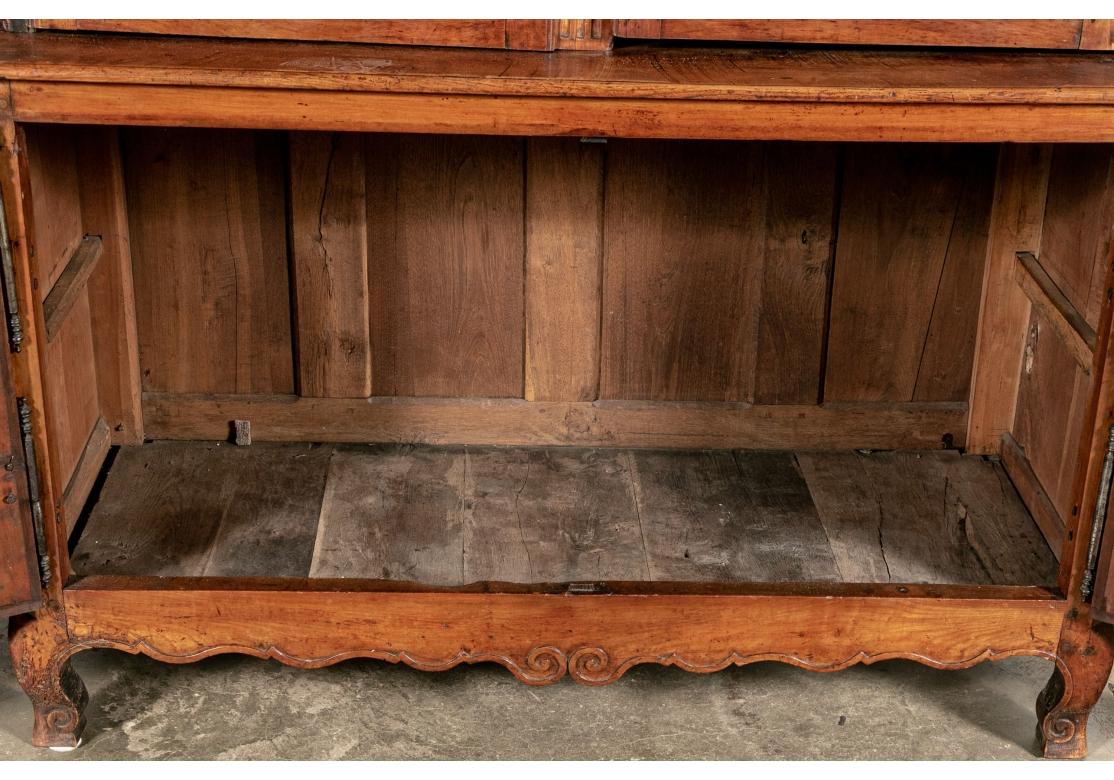 19th Century Fine and Massive Antique Country French Buffet A Deux Corps For Sale