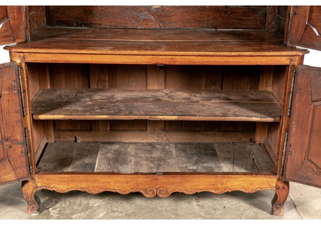 Fine and Massive Antique Country French Buffet A Deux Corps For Sale 1