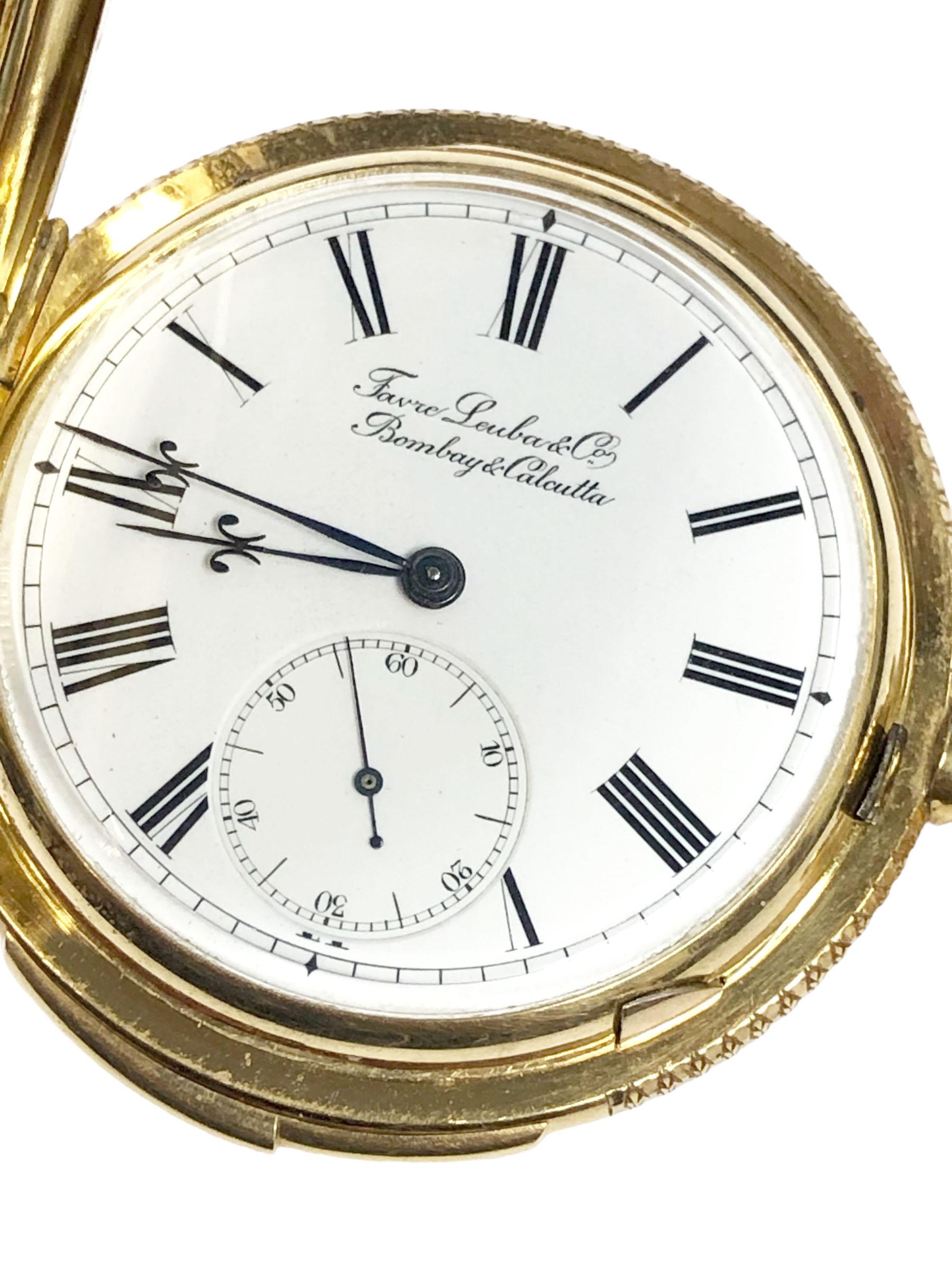 Reloj de bolsillo de repetición de minutos de 18 quilates, fino y en perfecto estado, engastado con oro y diamantes 3