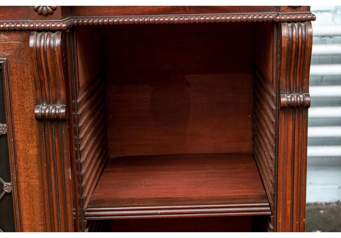Fine and Notable Pair of Regency Style Bookcase Cabinets 4