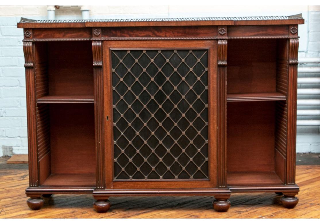20th Century Fine and Notable Pair of Regency Style Bookcase Cabinets
