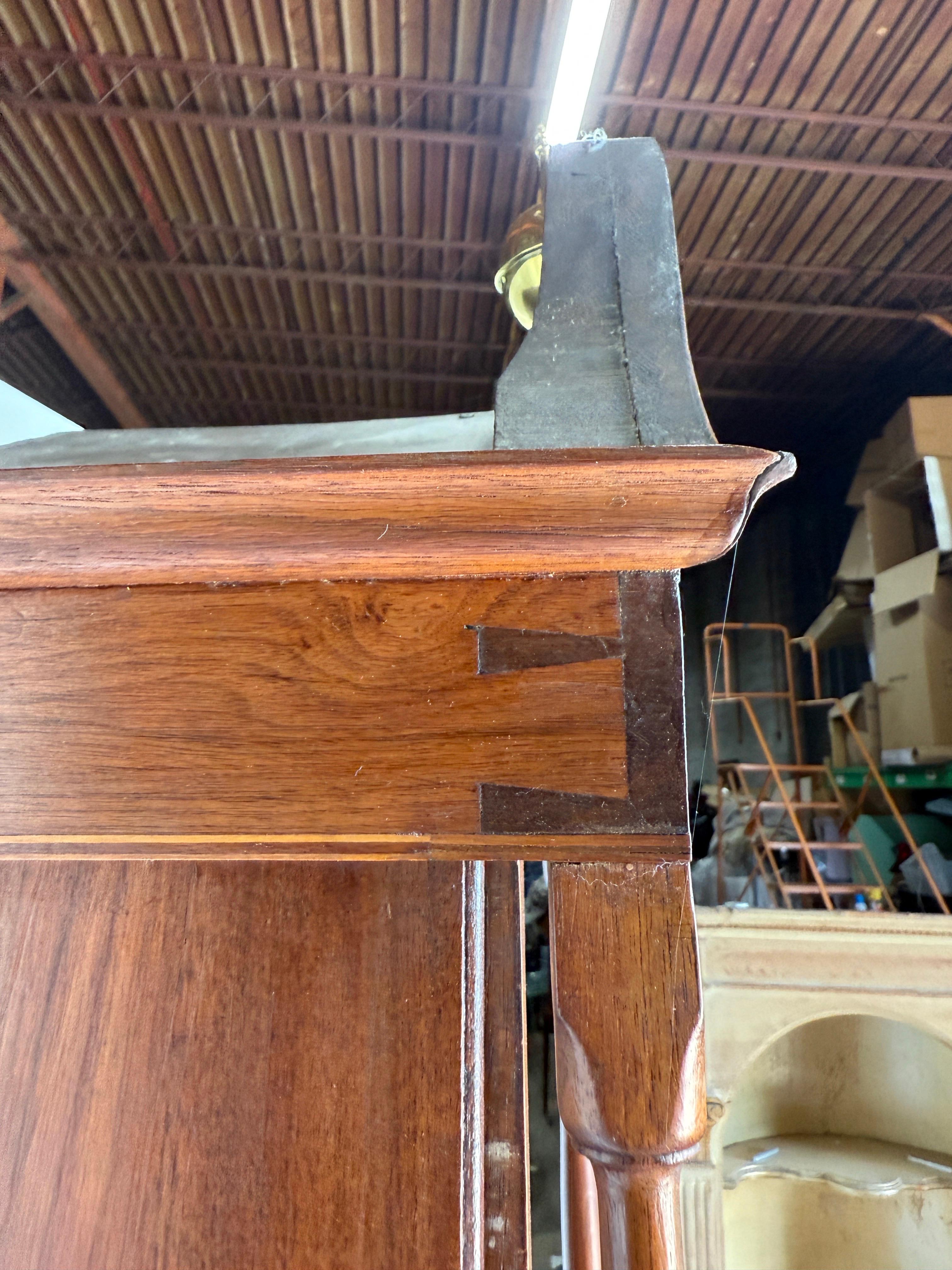 Fine and Rare 18th century Shenandoah Valley clock likely by Davis & Frye For Sale 4