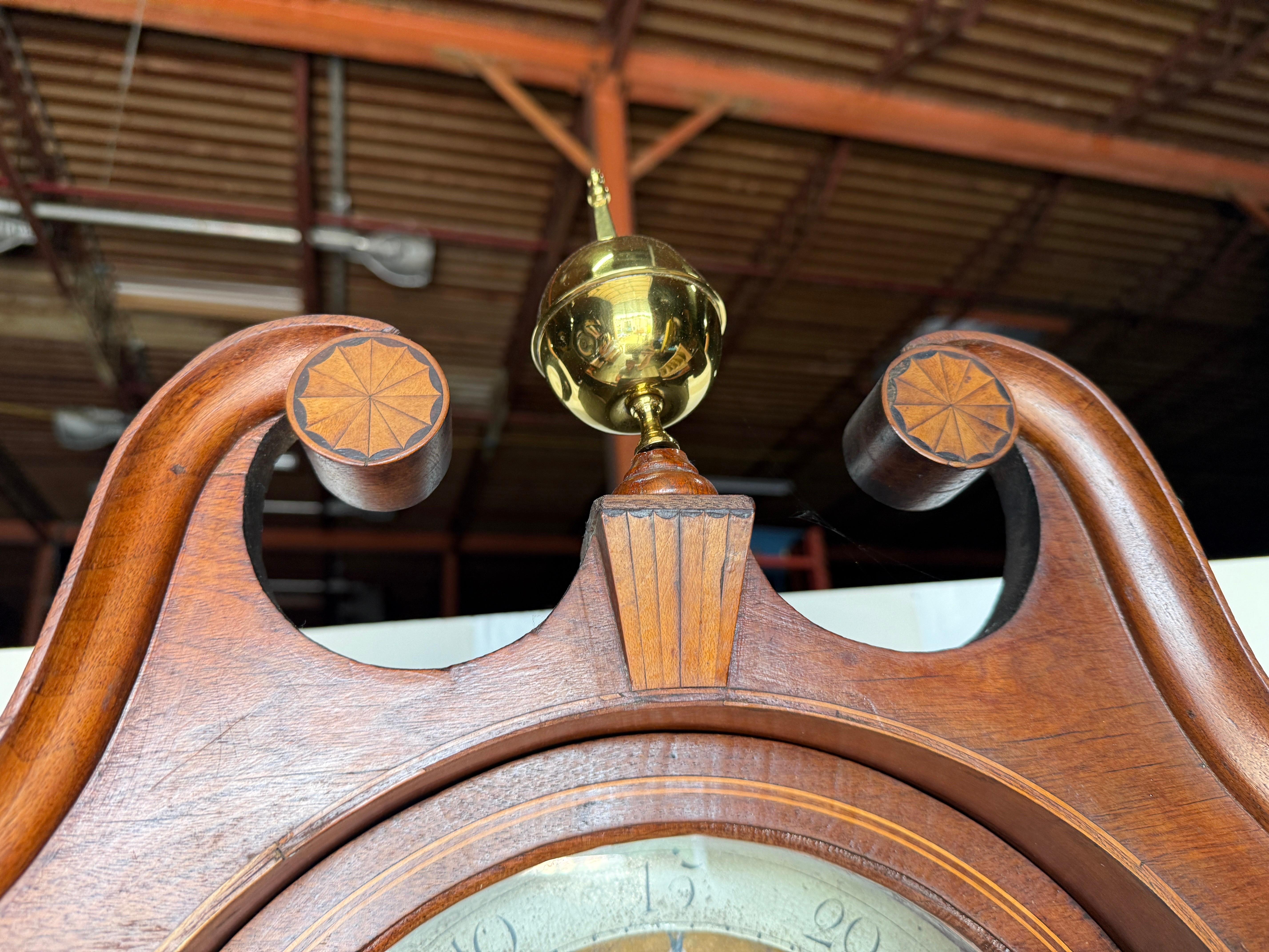 American Fine and Rare 18th century Shenandoah Valley clock likely by Davis & Frye For Sale