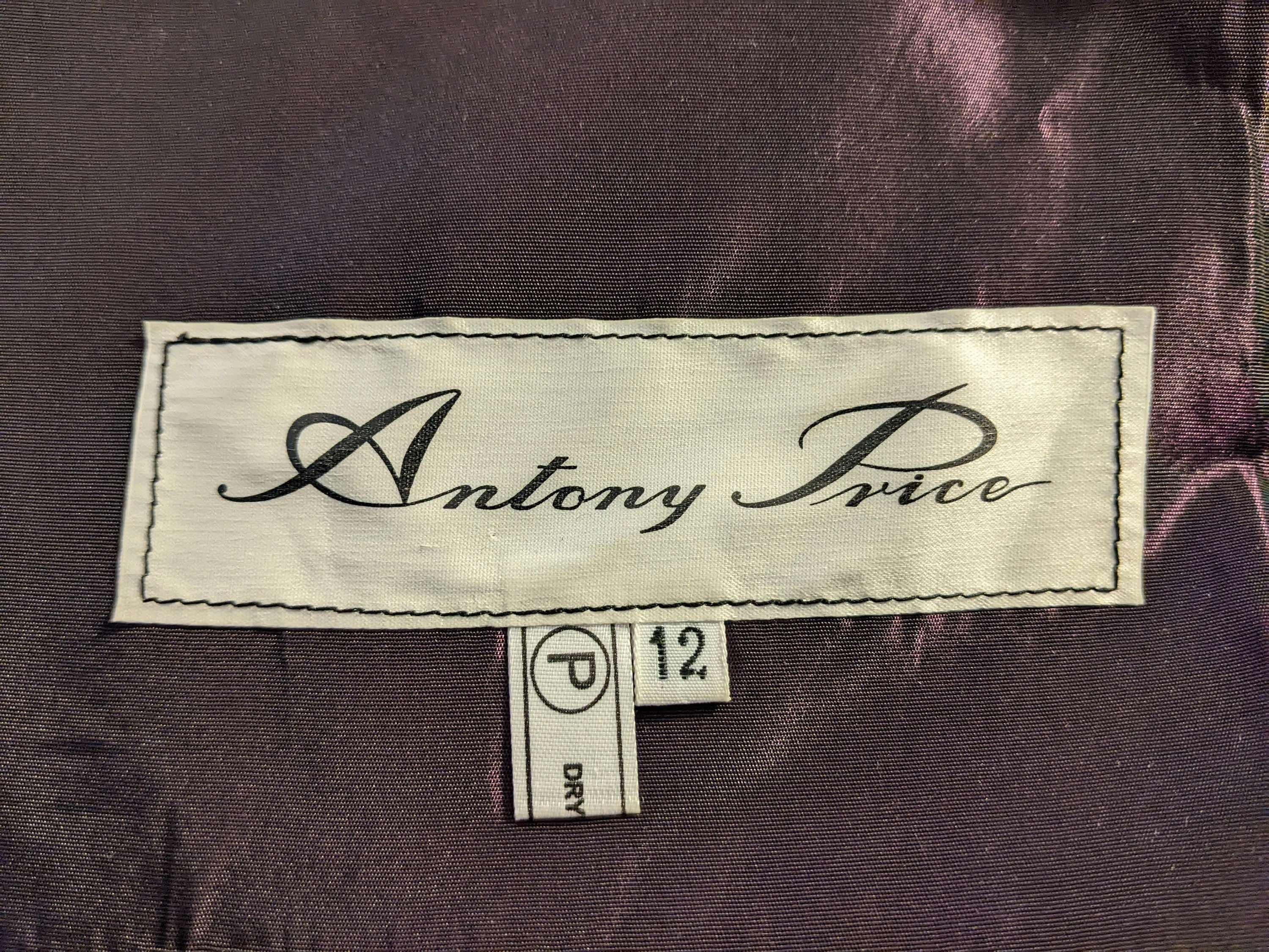 Fine and Rare 1986 Antony Price Purple Bird Dress For Sale 5