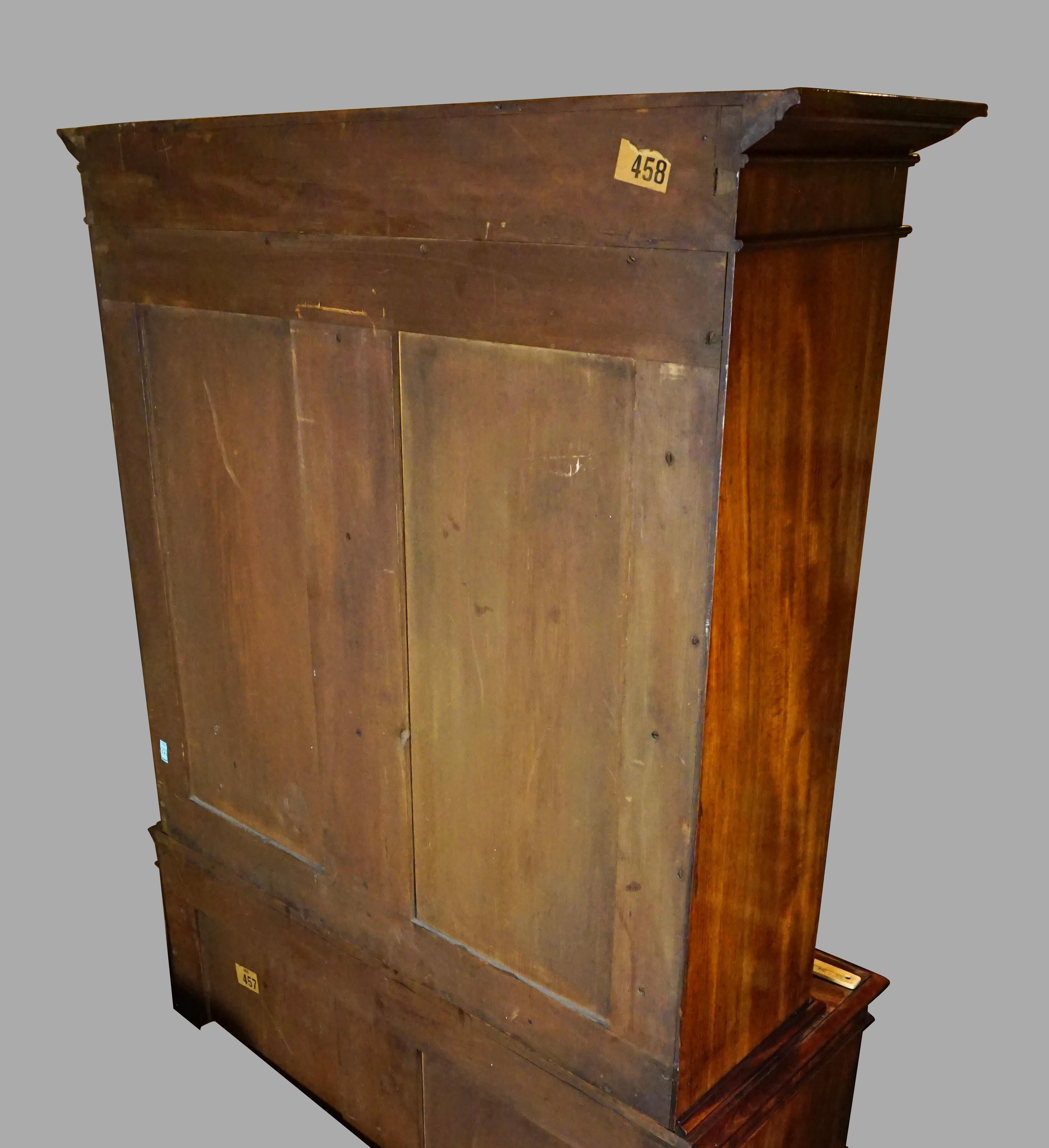 Fine and Rare Anglo-Indian Padouk Wood Cabinet in Two Sections For Sale 2