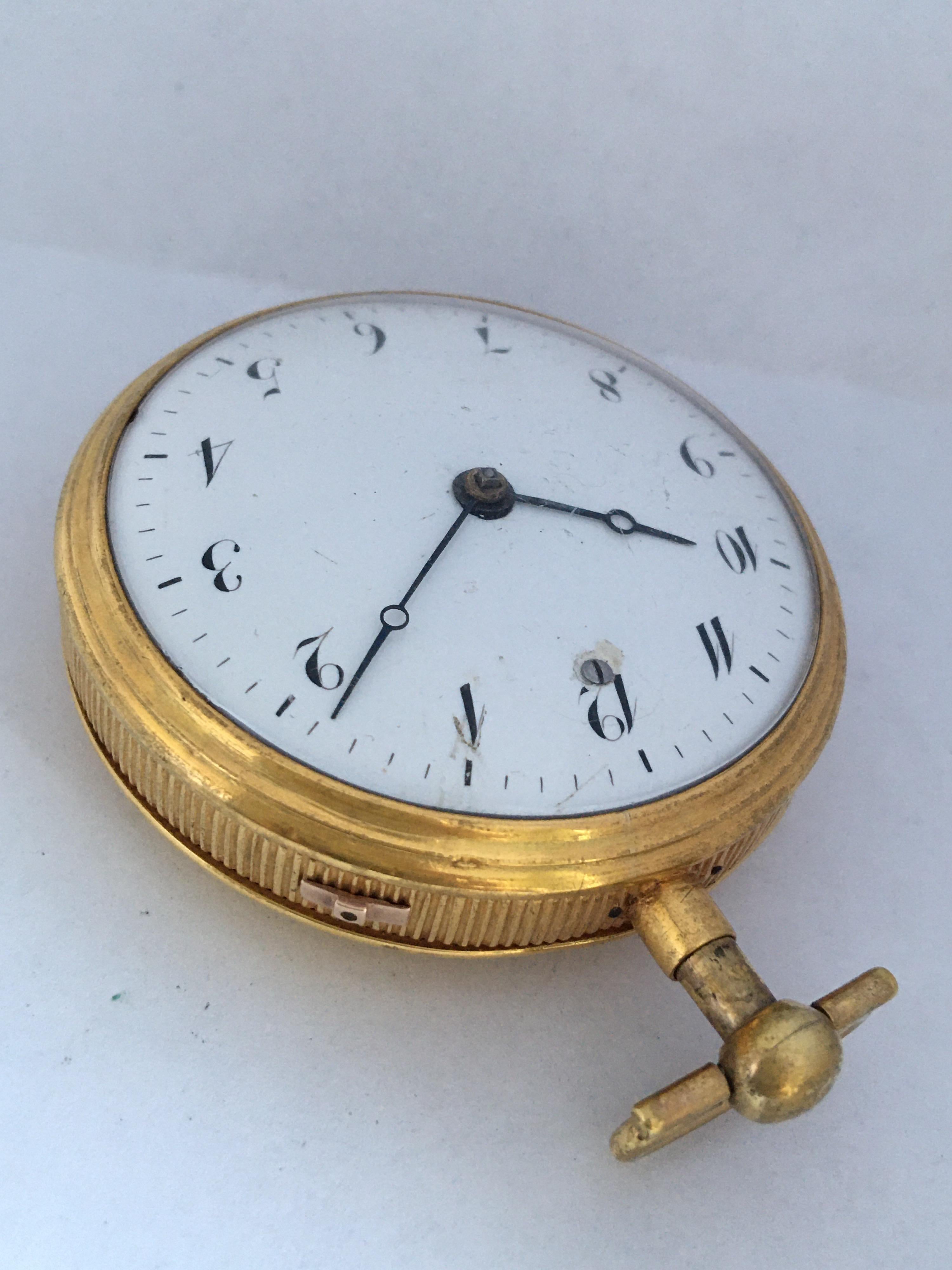 Fine and Rare Antique Gold Quarter Repeater and Musical Pocket Watch For Sale 9