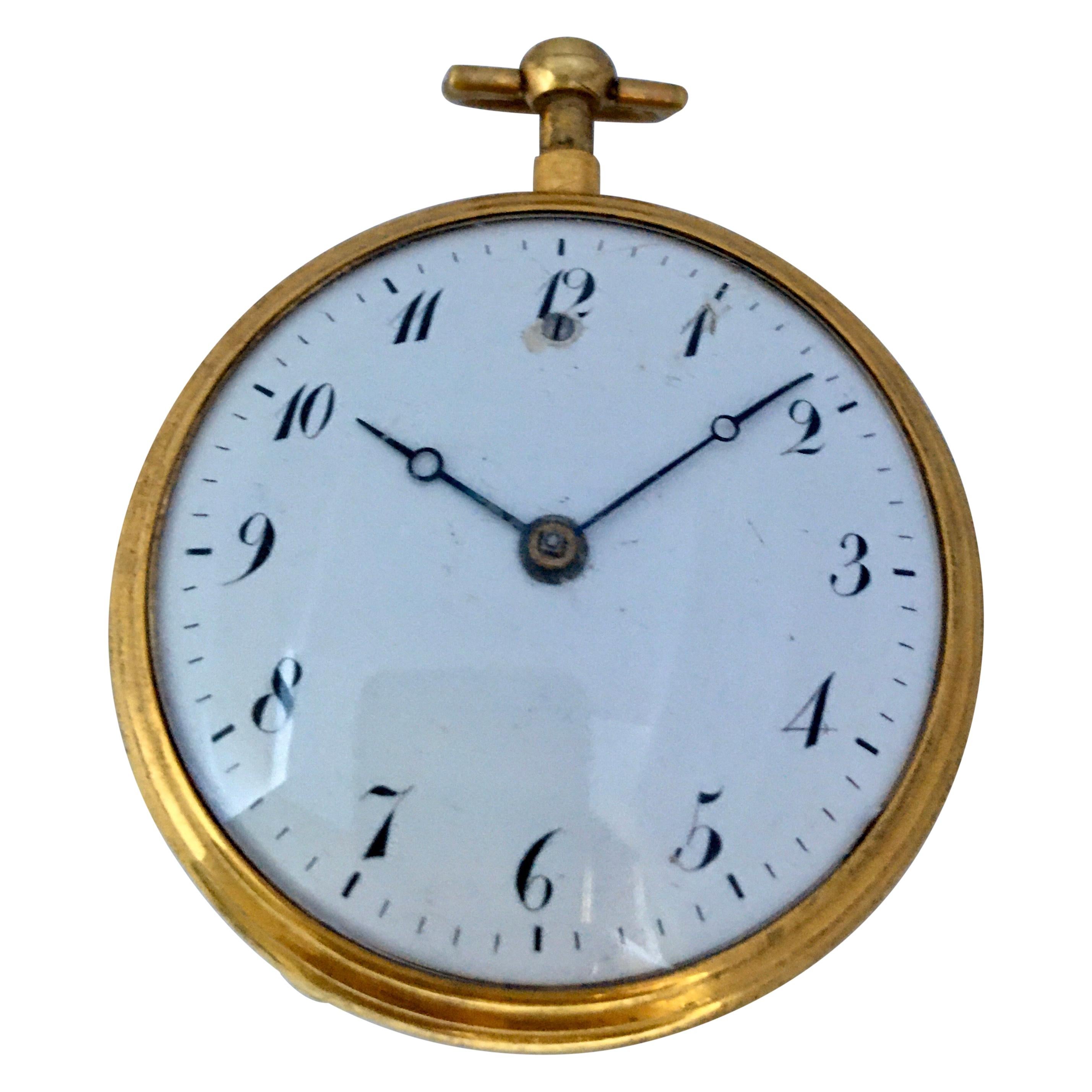 This beautiful early 1820's fine and very rare old gold musical and quarter repeating pocket watch is in good working condition and and it is ticking well. visible signs of ageing and wear with minor chipped on the enamel dial and some slight