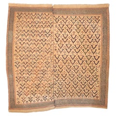 Feine und seltene antike Verheh Kilim Flachgewebe Wollteppich 6'2 x 6'3