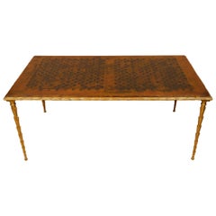 Fine and Rare Gilt Bronze Coffee Table by Maison Baguès