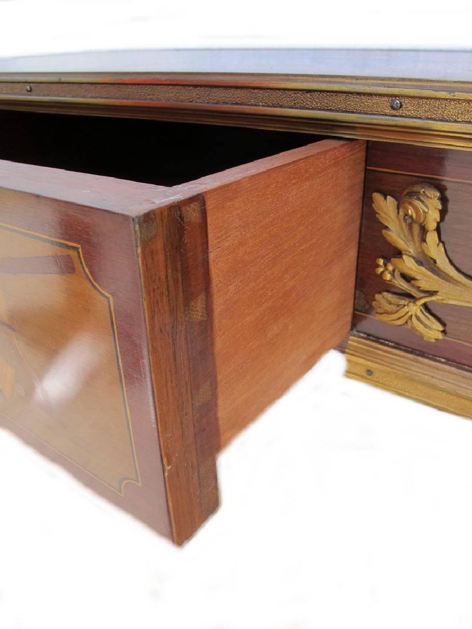 Fine and Rare Louis XVI Style Ormolu Mtd Inlaid Table De Salon  Francois Linke For Sale 7