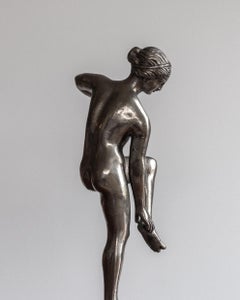 Fine and Rare Metal Pewter Sculpture, Swedish Grace / Art Deco Period