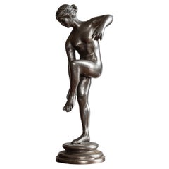 Scultura in metallo peltro, fine e rara, periodo Swedish Grace / Art Deco