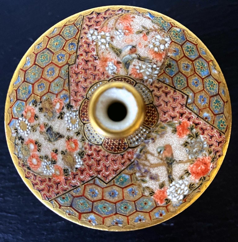 Fine and Rare Miniature Satsuma Vase by Taizan Yohei For Sale at 1stDibs
