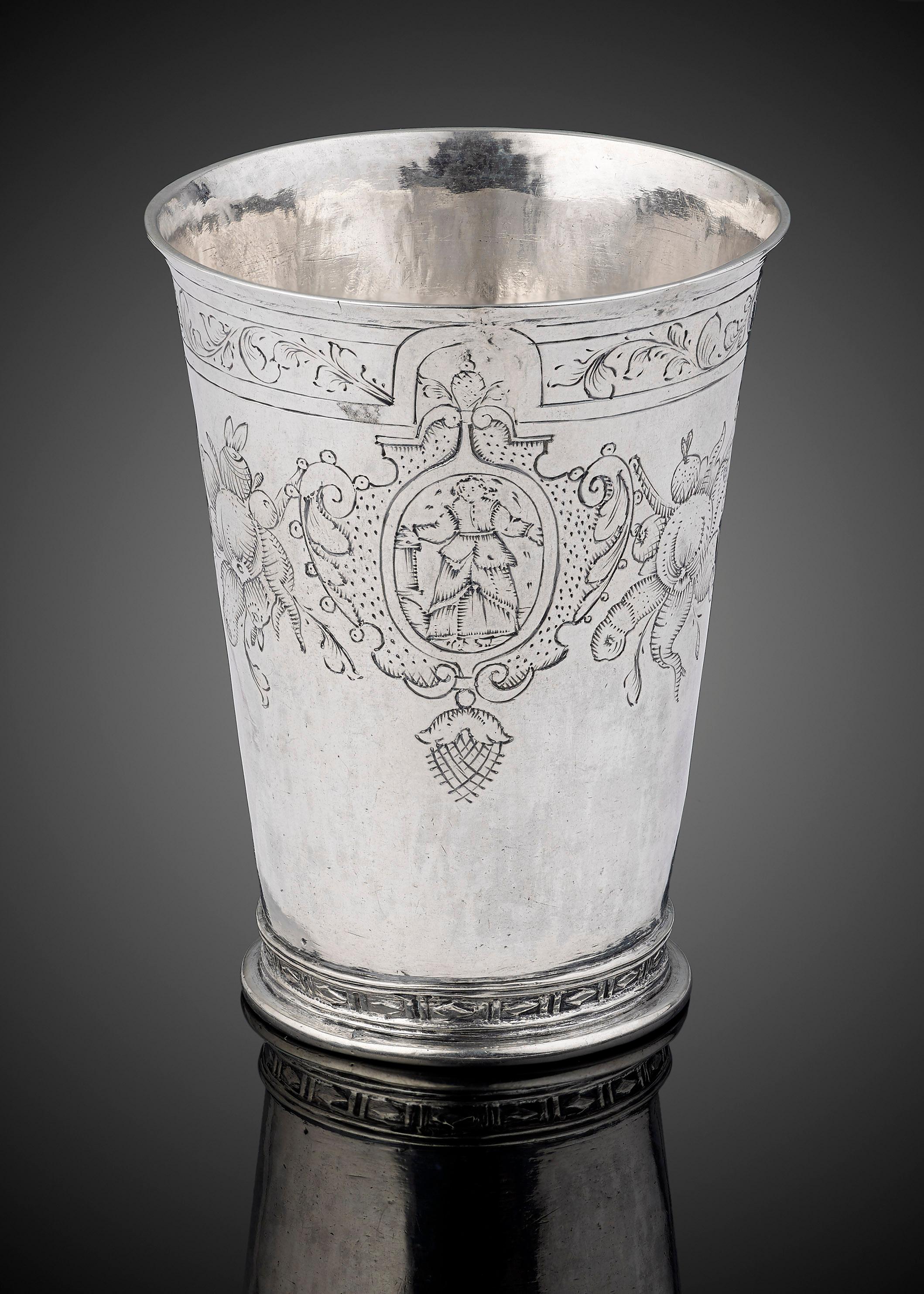Fine and Rare Silver Beaker, Cologne, circa 1600 For Sale 1